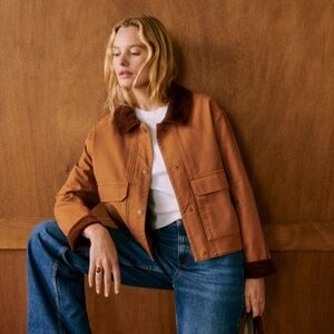 Sezane Marion Jacket Coffee - Size 6